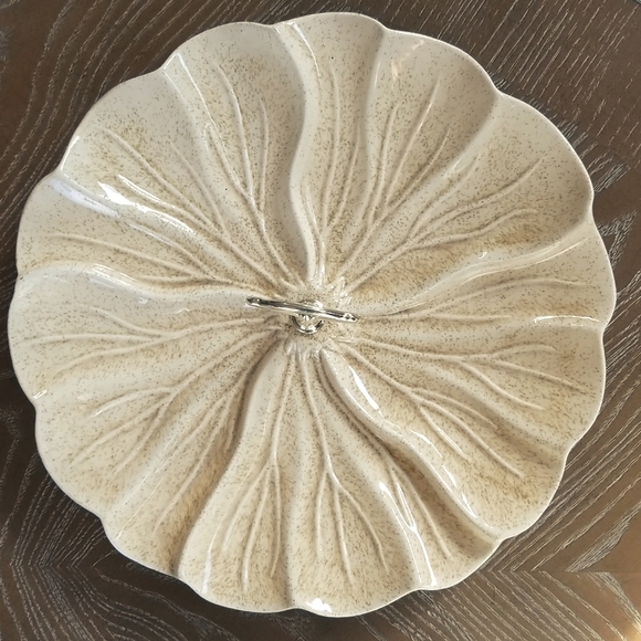 Vtg Center Handle Serving Plate - Picture 9 of 9